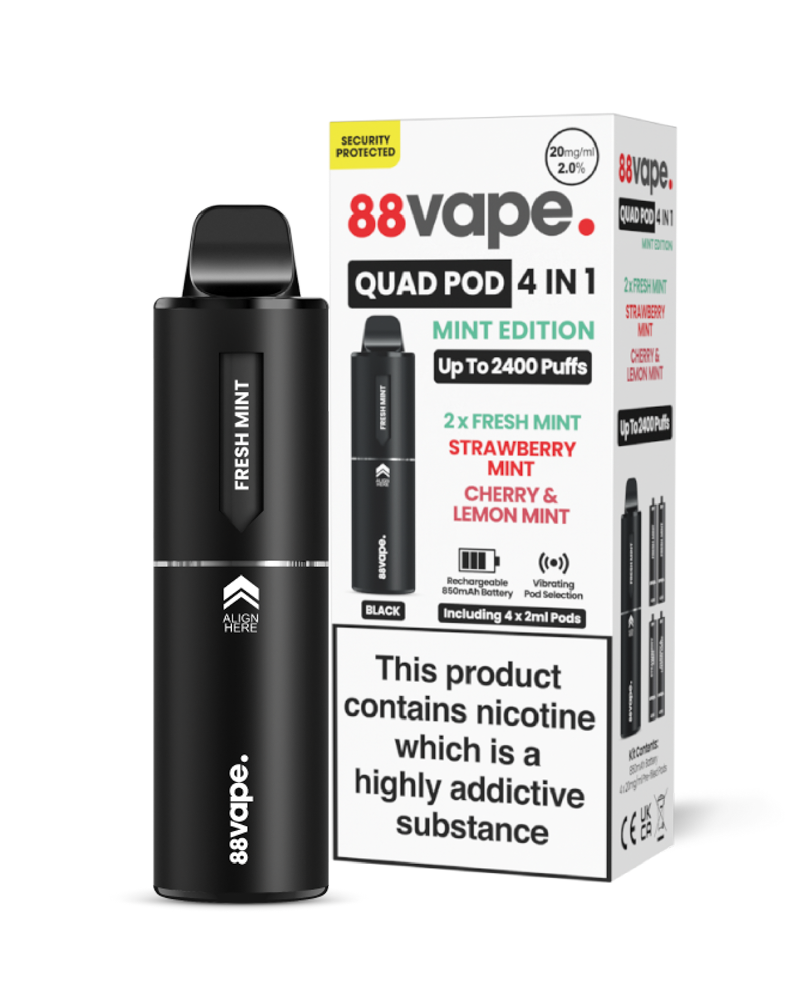 88 vape b&m price 88Vape Quad Pod Kit 4-in-1