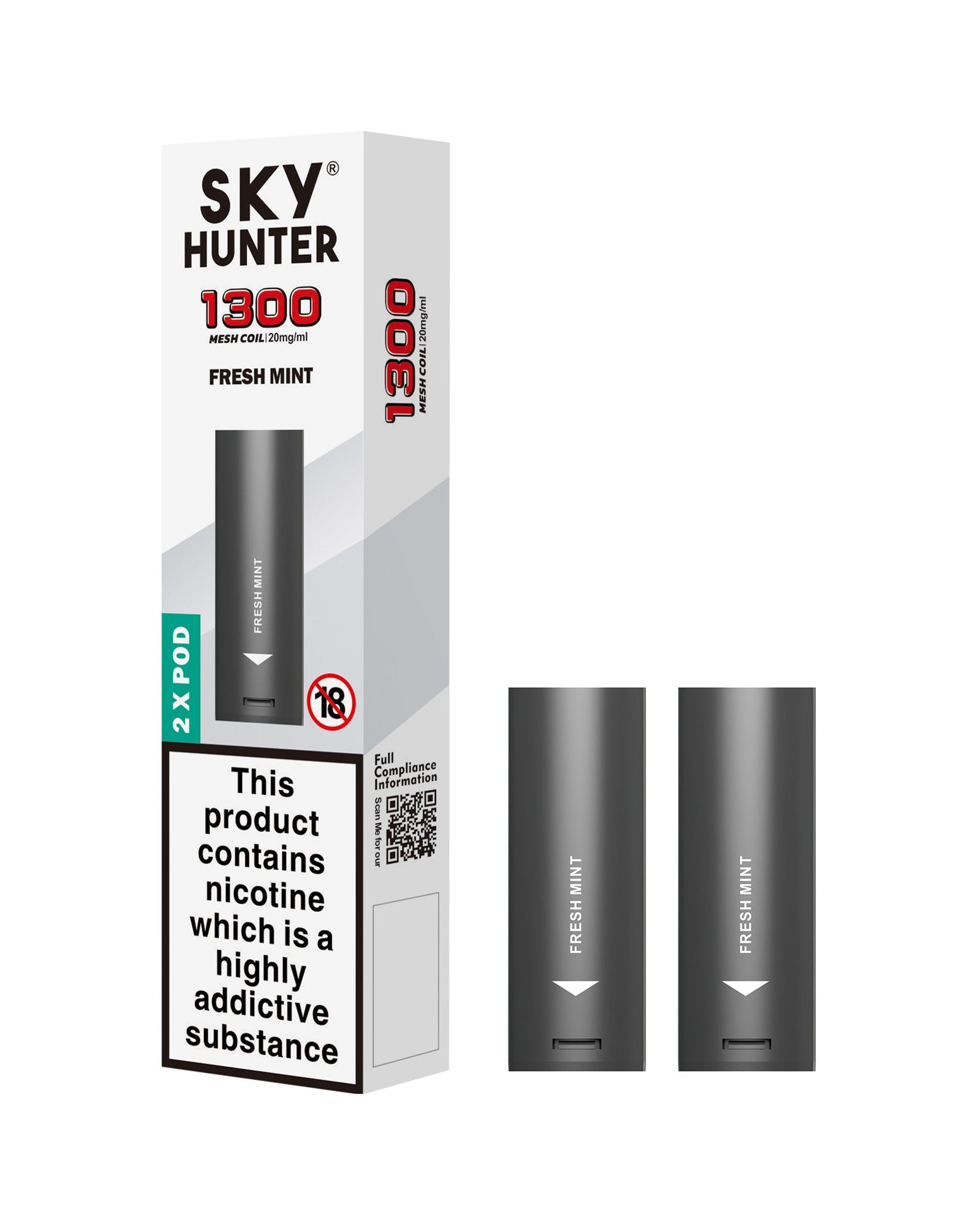 Fresh Mint Sky Hunter Twist Slim Pods
