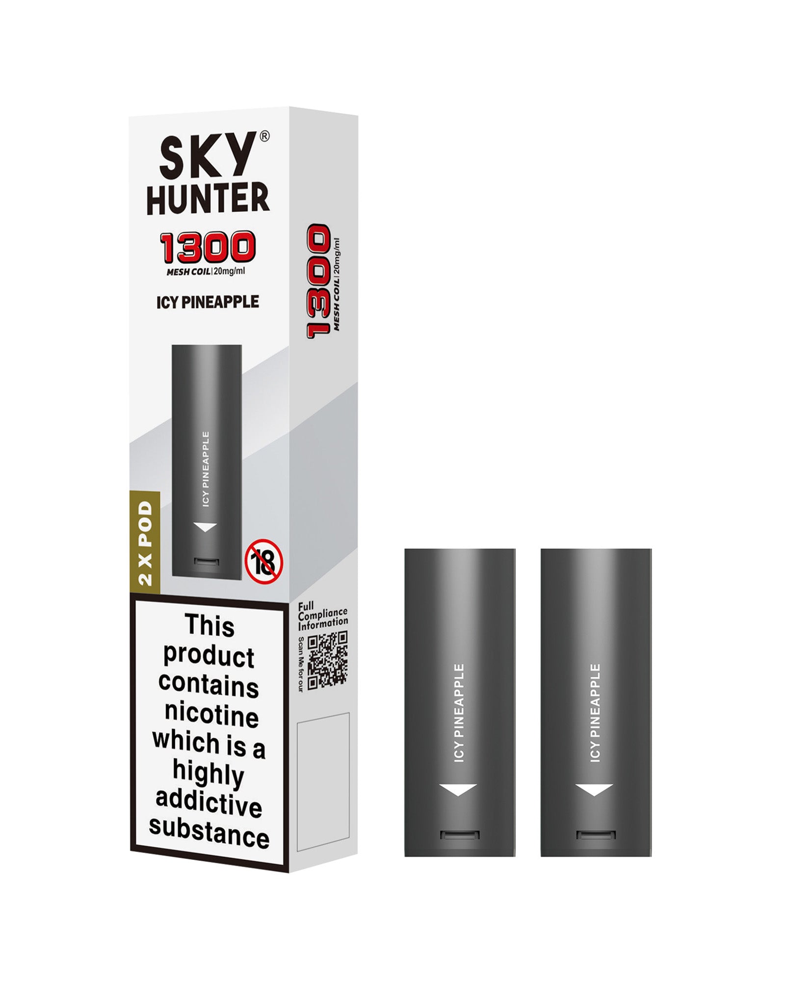 Icy Pineapple Sky Hunter Twist Slim Pods