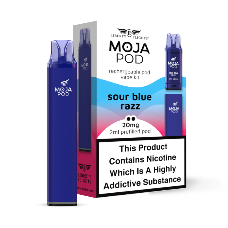 MOJA Pod Vape Kit - Sour Blue Razz