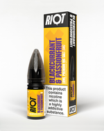 Blackcurrant Passionfruit Nic Salt E-Liquid - Riot X