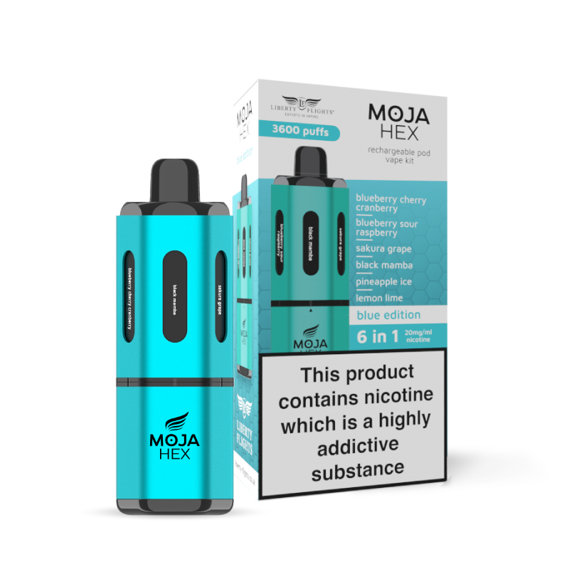 MOJA Hex Pod Kit - 6-in-1  - 3600 Puffs