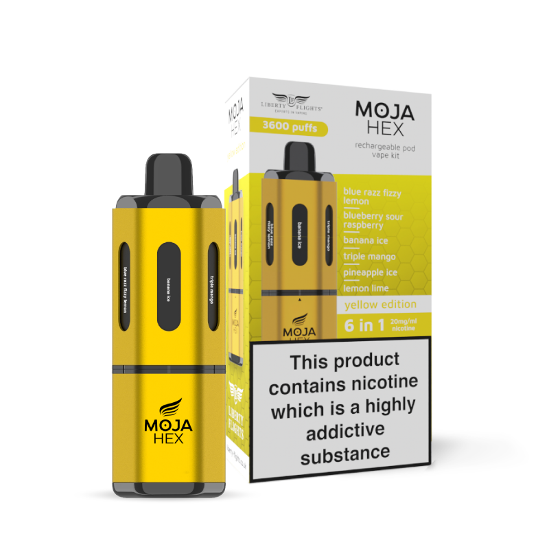 MOJA Hex Pod Kit - 6-in-1  - 3600 Puffs
