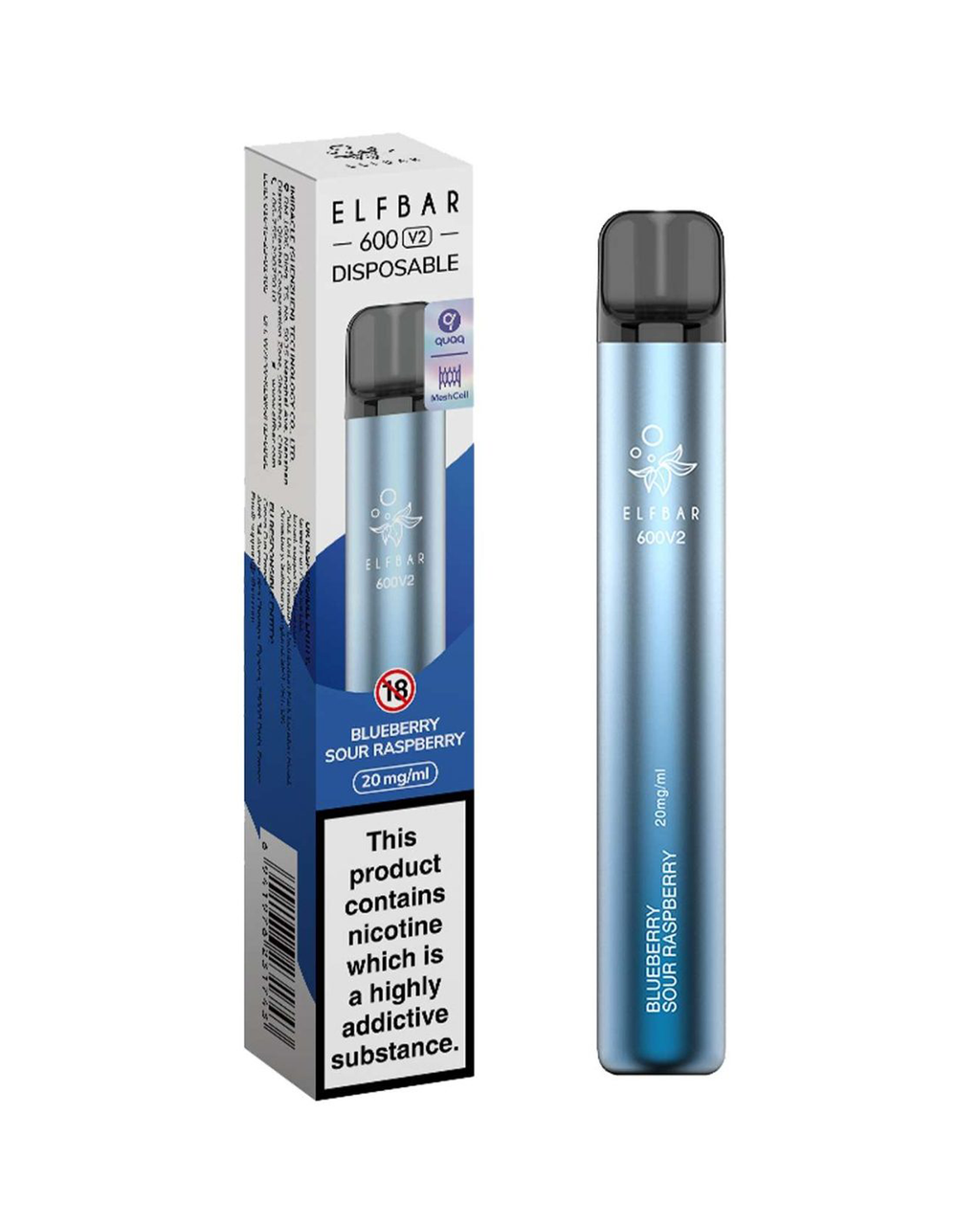 ELFBAR 600 V2 Blueberry Sour Raspberry Disposable