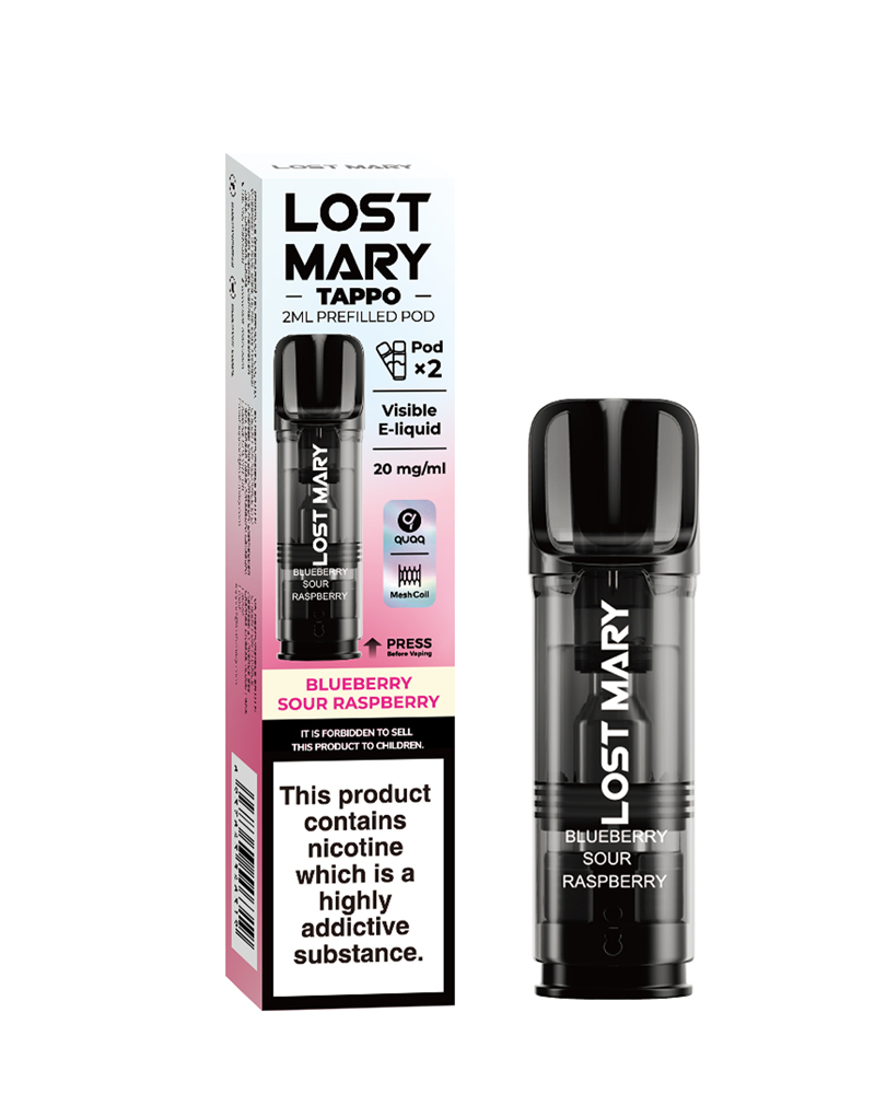 Blueberry Sour Raspberry Lost Mary Tappo Pods (x2)