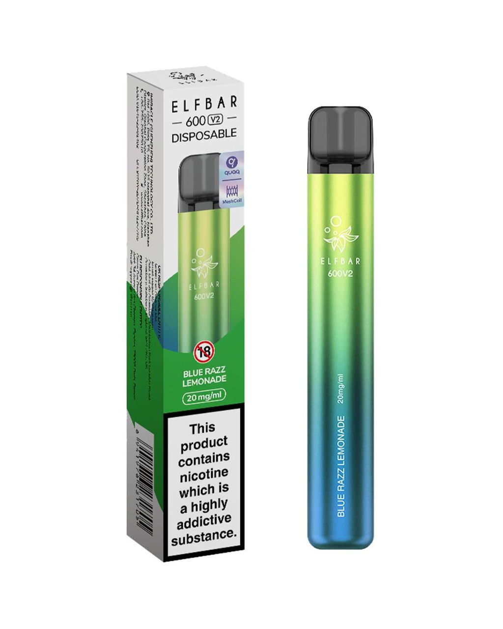 ELFBAR 600 V2 Blue Razz Lemonade Disposable