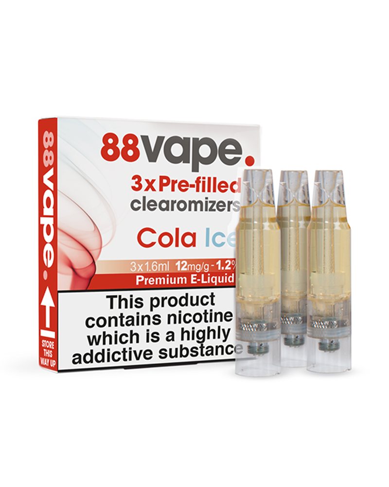 12mg Cola Ice Pre-Filled Clearomizers (x3)