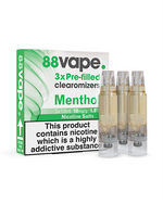 18mg Menthol Pre-Filled Clearomizers (x3)