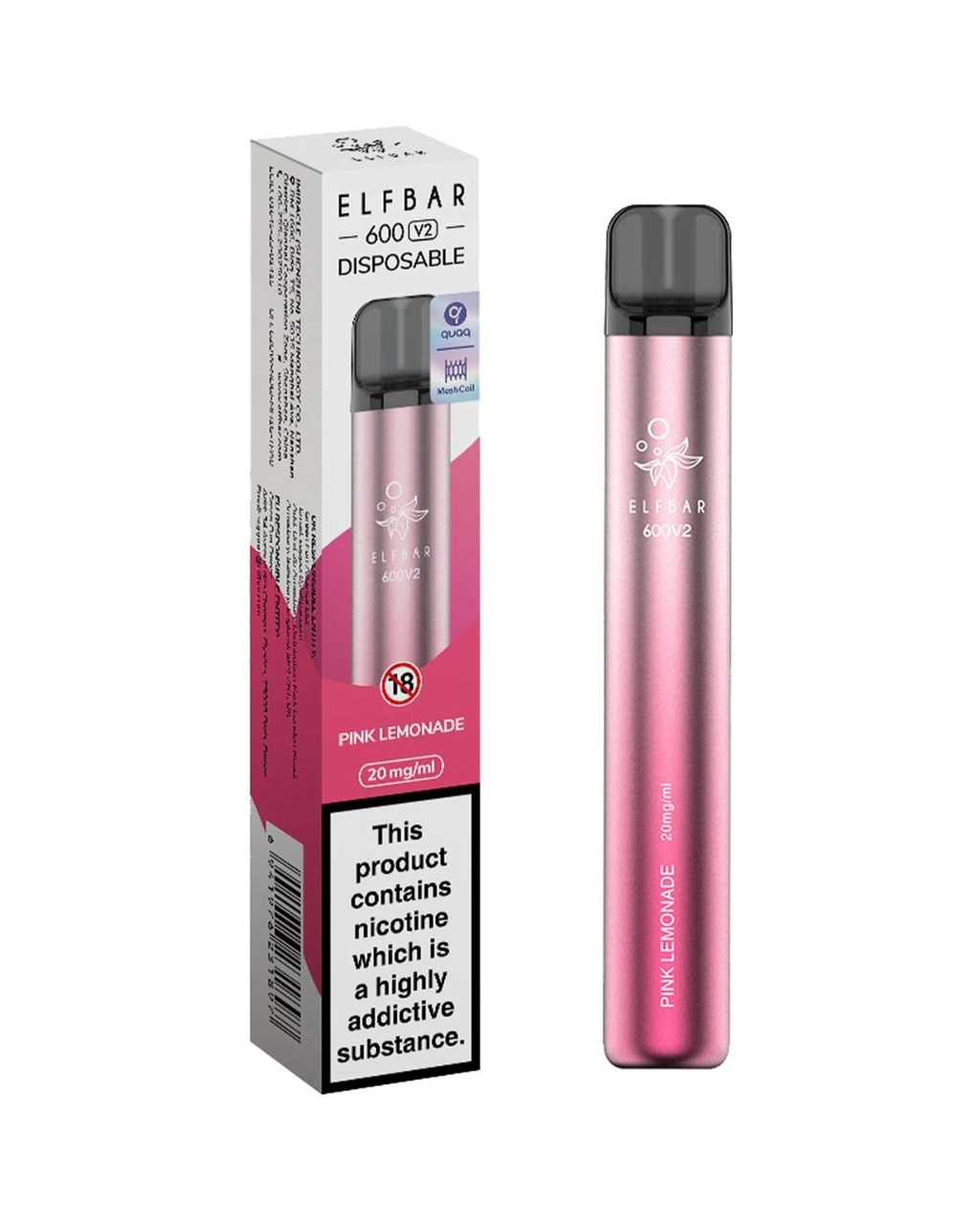 ELFBAR 600 V2 Pink Lemonade Disposable