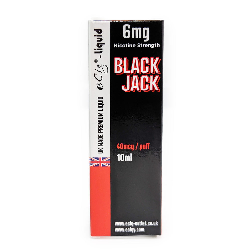 eCig-liquid Black Jack 6mg 10 Pack