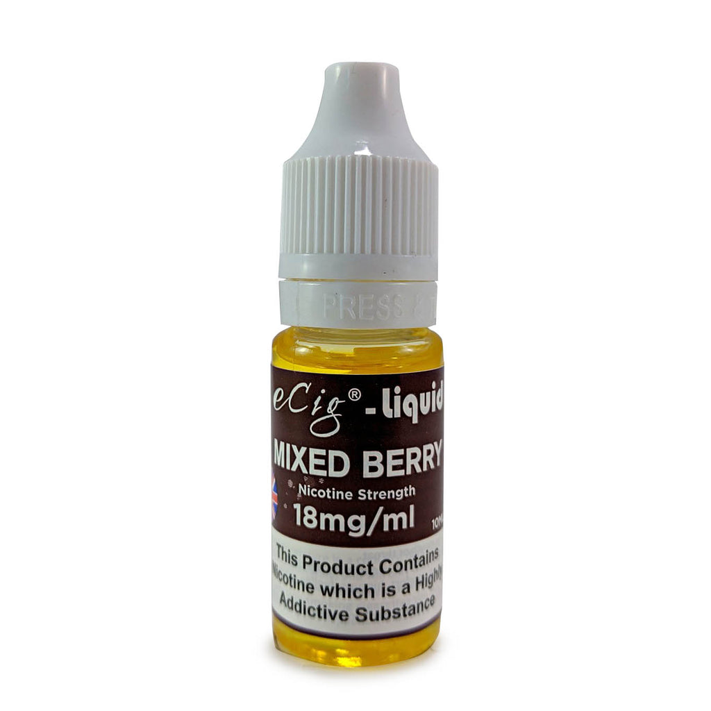 eCig-liquid Mixed Berry 18mg 10 Pack