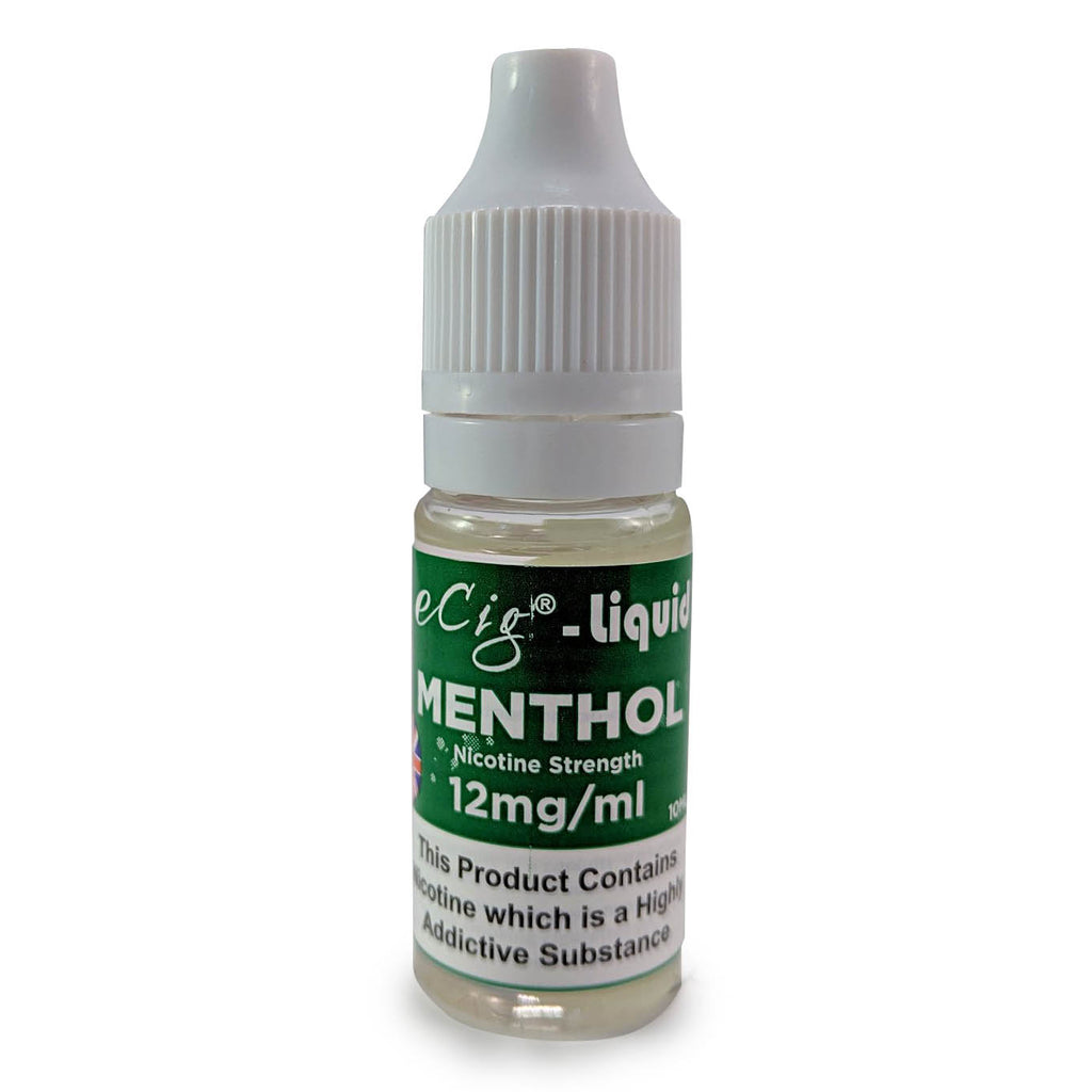 eCig-liquid Menthol 12mg 10 Pack