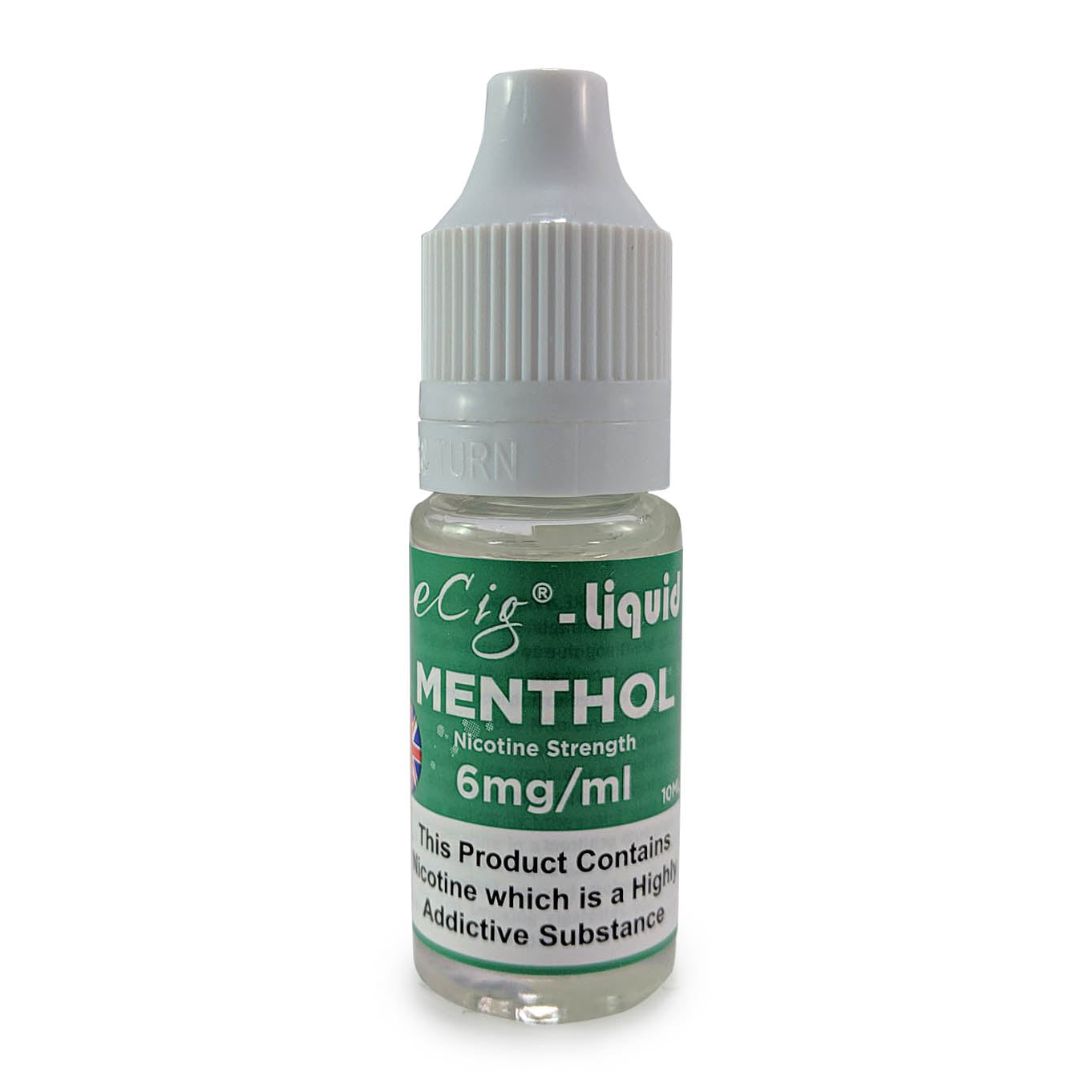 eCig-liquid Menthol 6mg 10 Pack