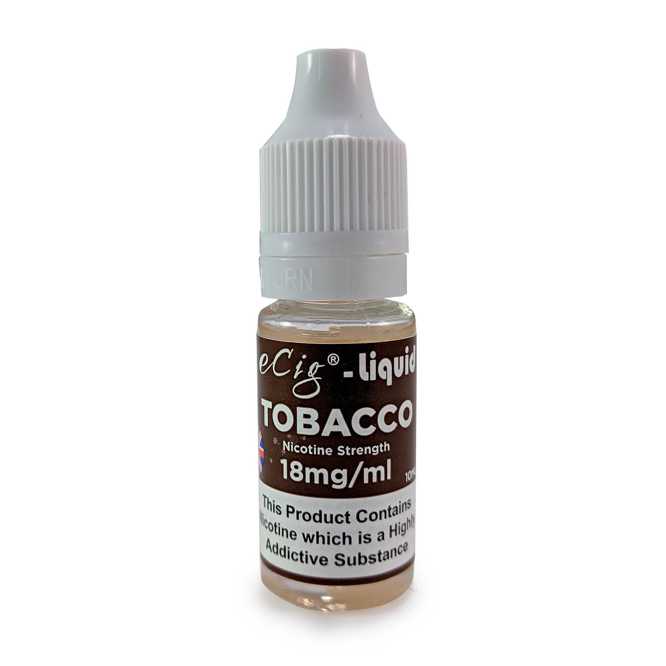eCig-liquid Tobacco 18mg 10 Pack
