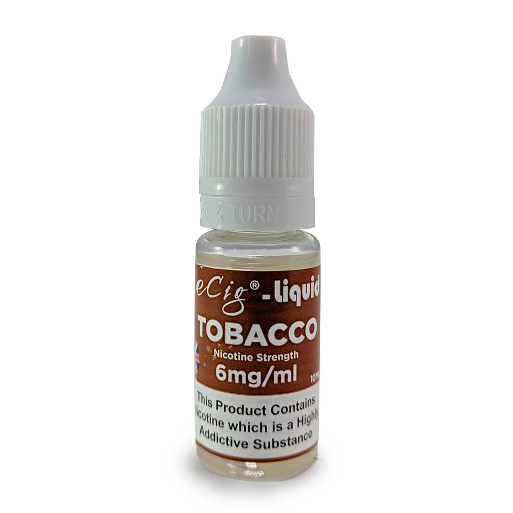 eCig-liquid Tobacco 6mg 10 Pack