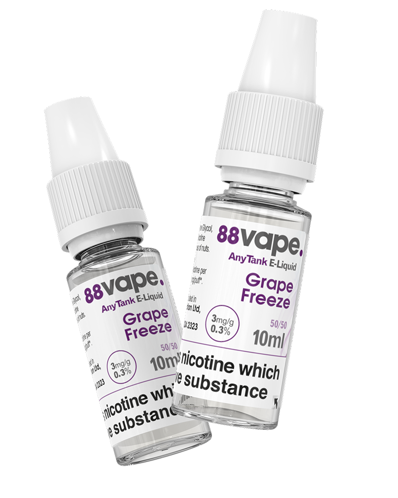Grape Freeze Two Bottles Floating